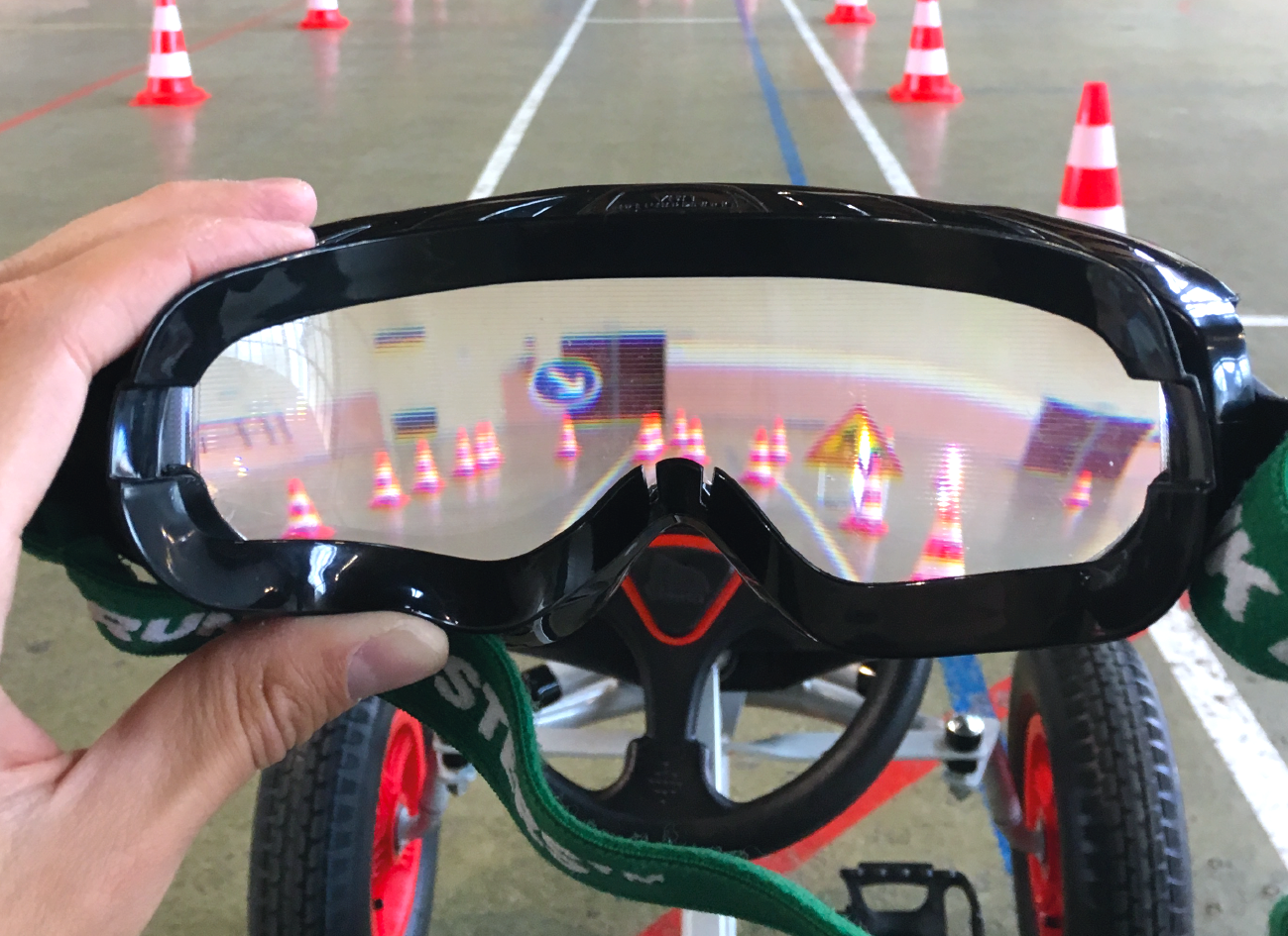 Prévention alcool au volant avec lunettes alcoolémie sur karting