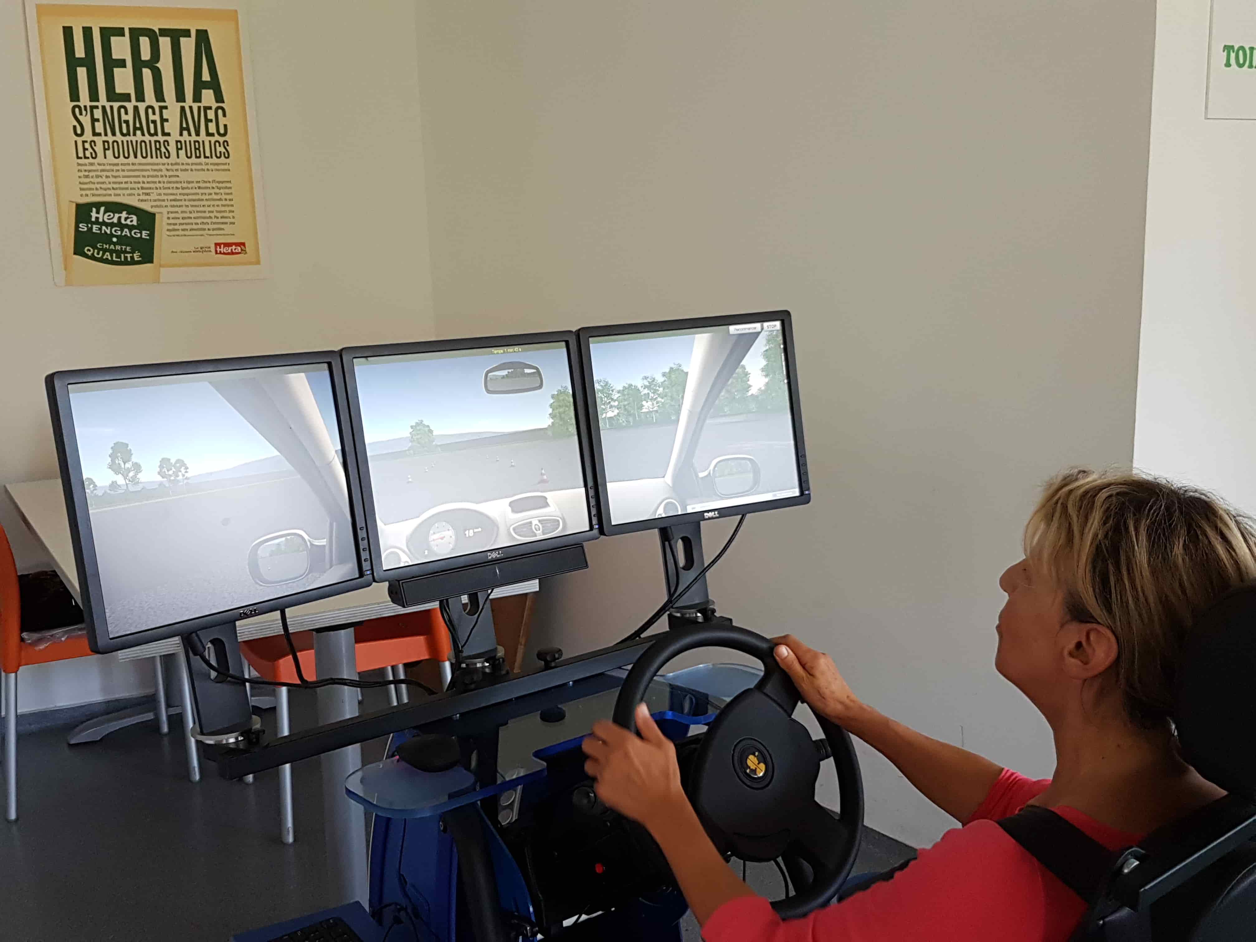 Atelier simulateur de conduite et risques routiers